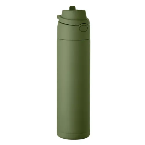 TOIEN ONE Szimplafalú palack 650 ml Sötétzöld 