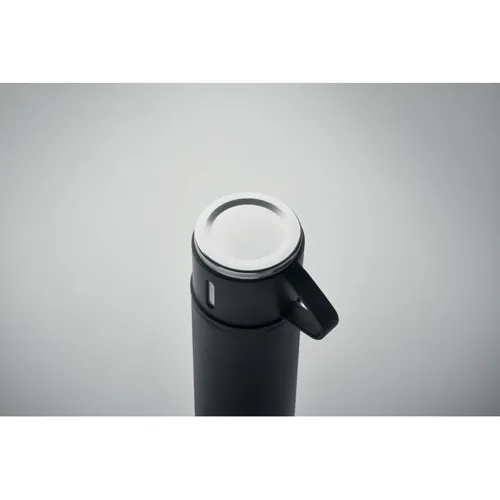 TONIA Duplafalú termoszpalack 420 ml Fekete 