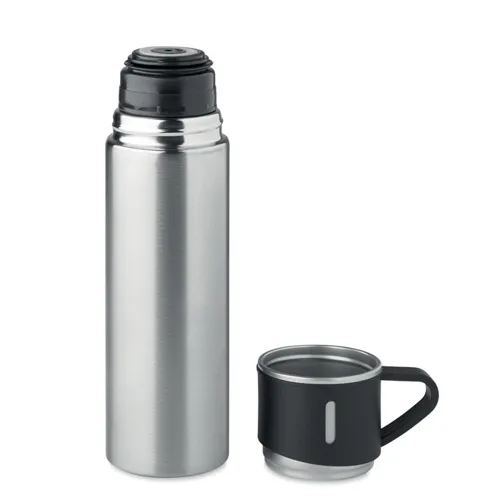 TONIA Duplafalú termoszpalack 420 ml Matt Ezüst 