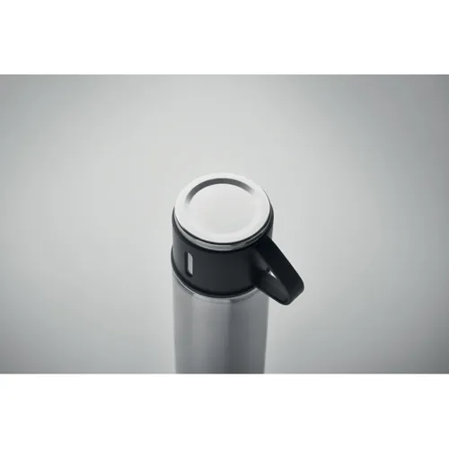 TONIA Duplafalú termoszpalack 420 ml Matt Ezüst 