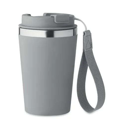 TOPAZ Duplafalú pohár 350 ml Kőszürke 
