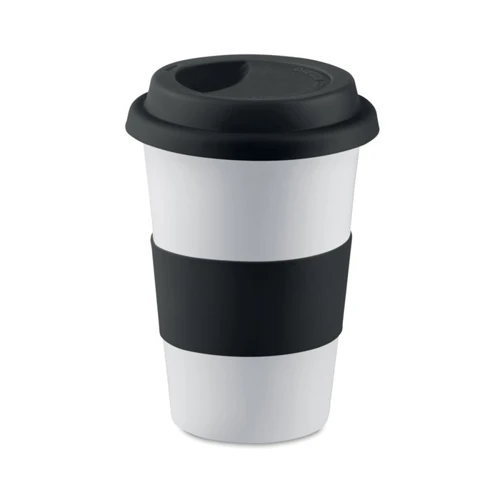 TRIBECA Kerámia bögre 400 ml Fekete 