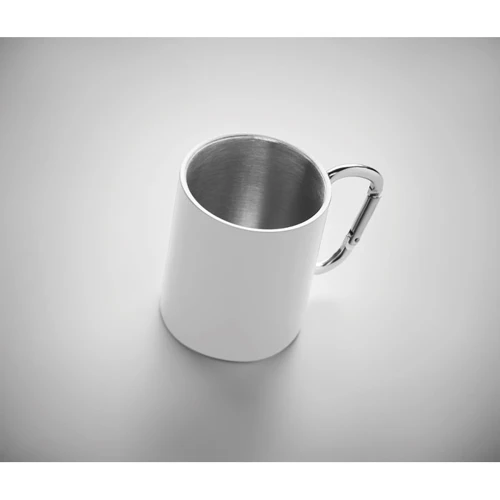 TRUMBA Duplafalú fém bögre 300 ml Fehér 