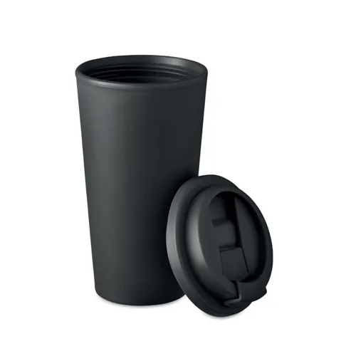 TUESDAY Duplafalú pohár 450 ml Fekete 