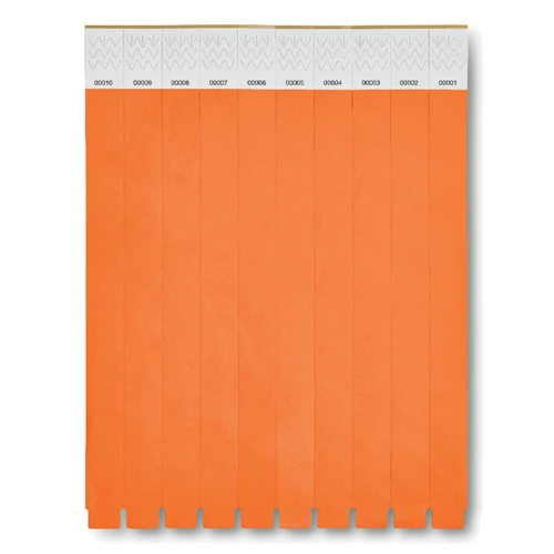  TYVEK Tyvek® rendezvény karszalag ív Narancssárga 