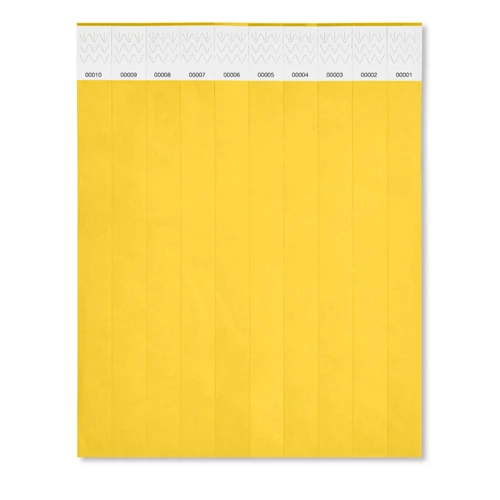  TYVEK Tyvek® rendezvény karszalag ív Sárga 
