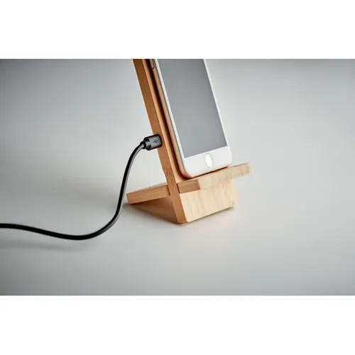 WHIPPY PLUS Vez.nélk. töltő telefon tartó Fa 