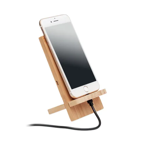 WHIPPY PLUS Vez.nélk. töltő telefon tartó Fa 