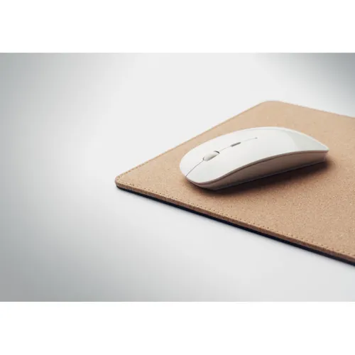 WIRELESS MATTY Parafa egérpad töltővel 15W Bézs 