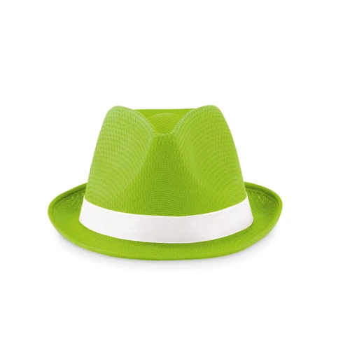 WOOGIE Színes poliészter kalap Lime 