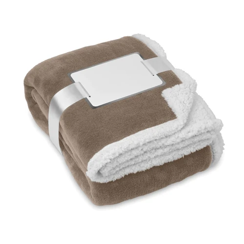 ZERMATT Korall gyapjú/sherpa takaró Khaki 